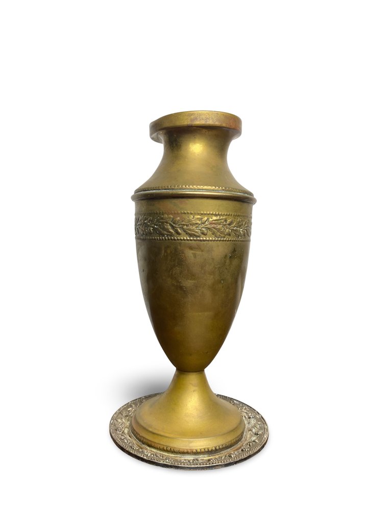Vase - Gilt brass - Height 27cm - Circa 1930 #1.0