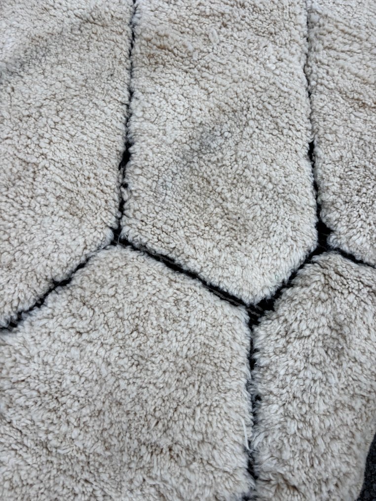 Μουρίτ χαλί από λευκό μαλλί Μαρόκου - Μαροκινό χαλί Μπερμπέρ Μενι Ουραιν - Χαλί - 300 cm - 200 cm - Χειροποίητο χαλί #2.1