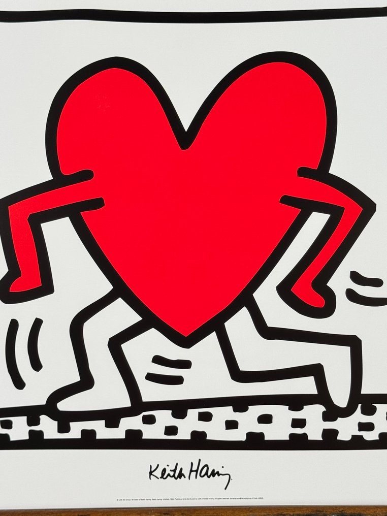 Keith Haring - Untitled "Heart" Set 2x pcs #4.3