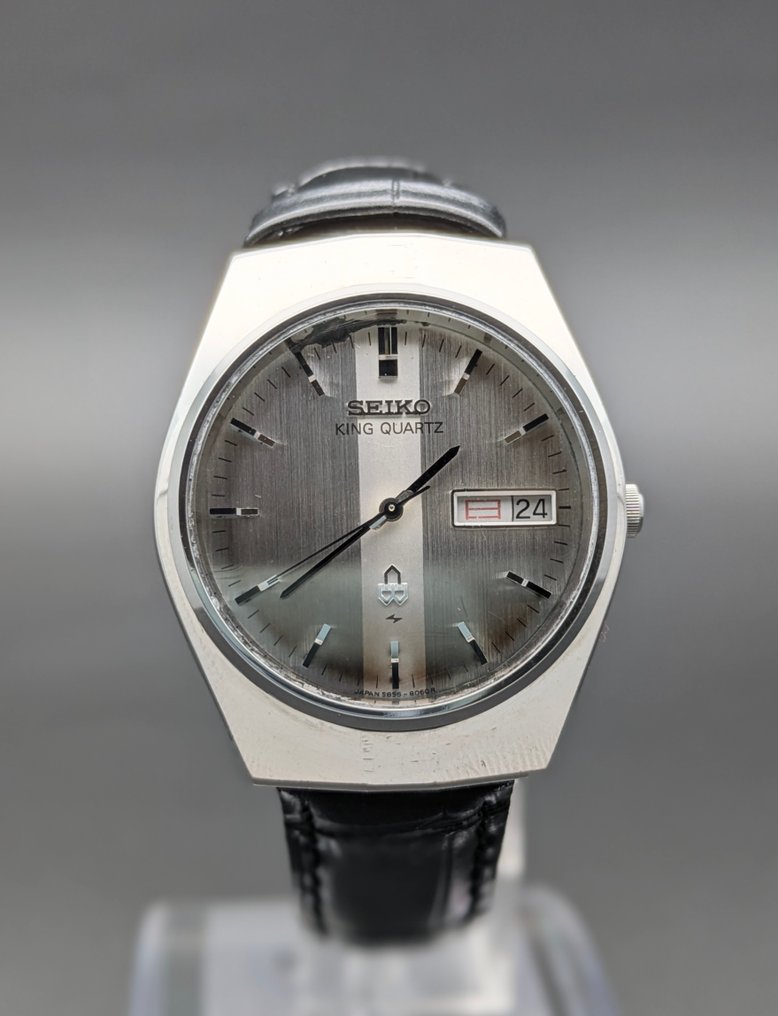 Seiko - King Quartz “Day-Date” – Cal.5856 - Nincs minimálár - 5856-8060 - Férfi - 1978 #1.0