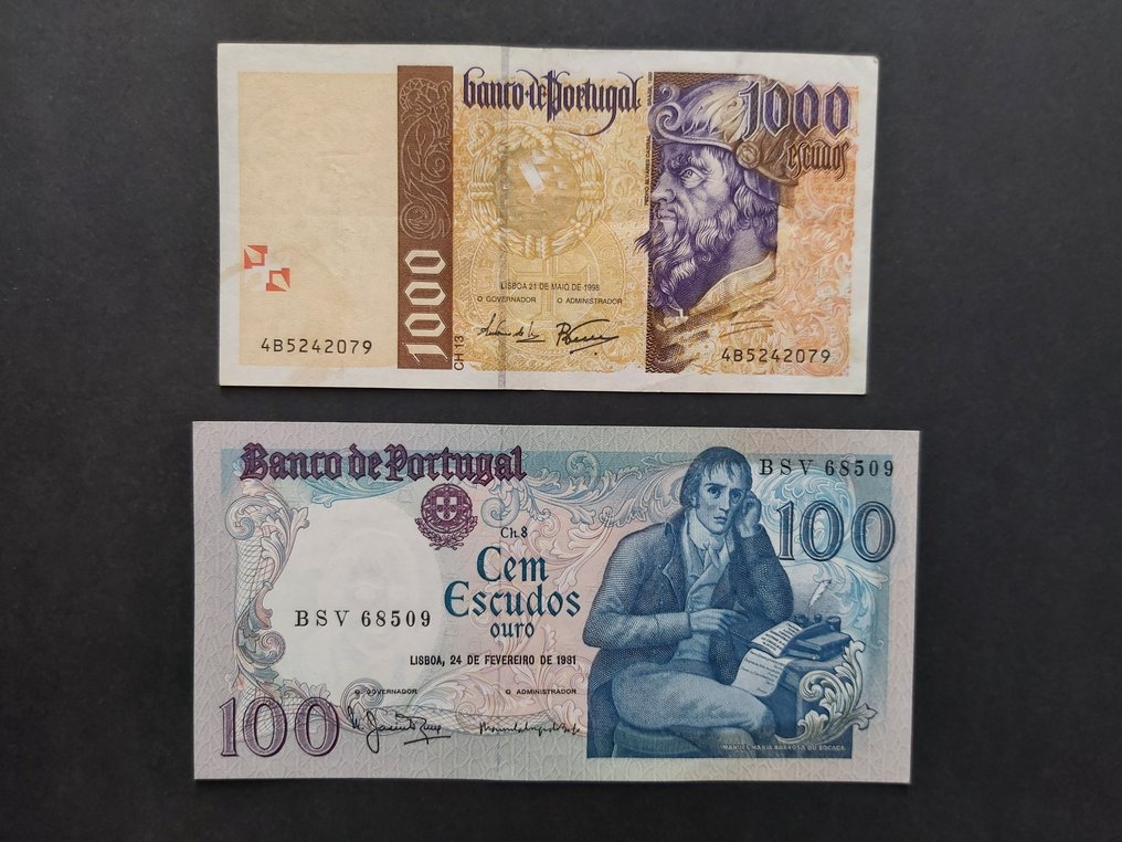 葡萄牙与殖民地. - 37 banknotes - various dates  (没有保留价) #3.2