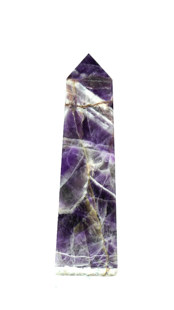 Dream Purple Amethyst Stone - Point - Tower Obelisk - Height: 17.5 cm - Width: 5 cm- 720 g - (1) #4.3