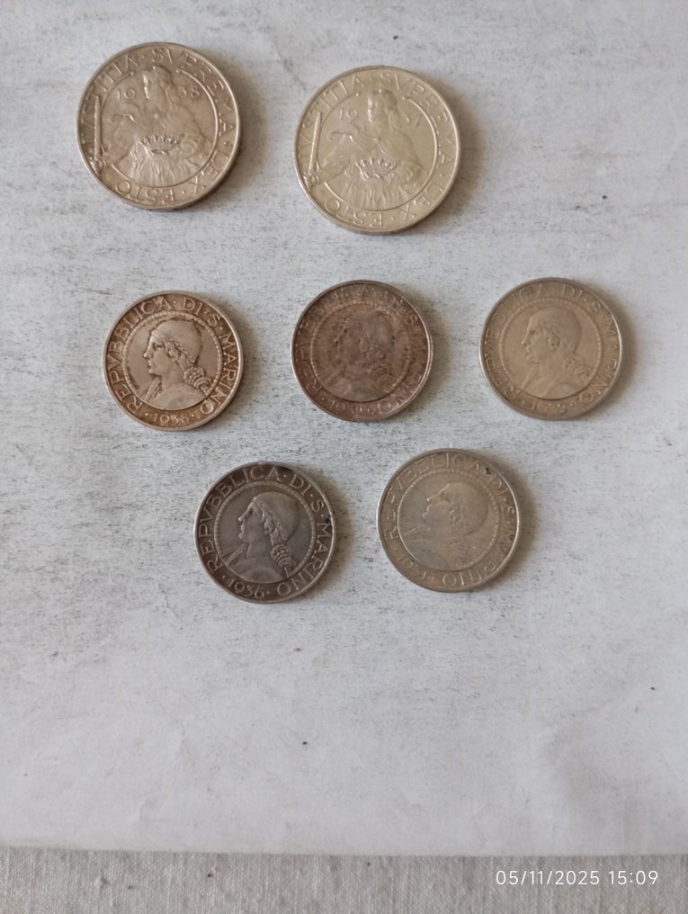 圣玛利诺. 10 Lire 1931/1932/1936/19371938 #1.0