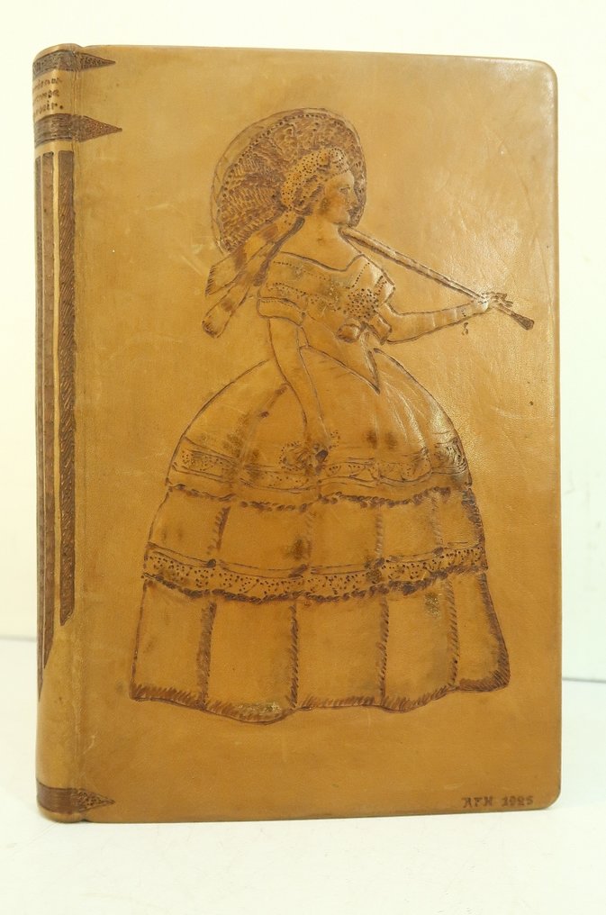 Henry Bordeaux - La Chartreuse du Reposoir [reliure pyrogravée] - 1924 #1.0