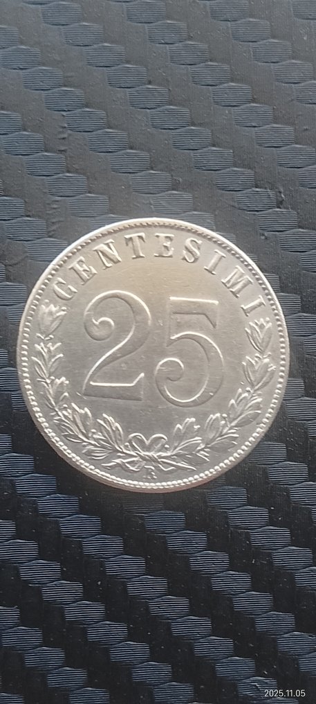 Ιταλία. Vittorio Emanuele III. 25 Centesimi 1902-03 #2.1