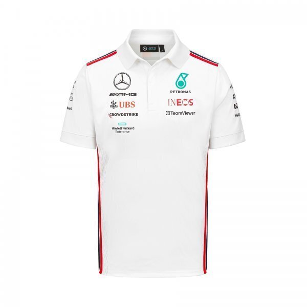 Mercedes Official AMG Petronas F1 Team White Driver Polo M - Μπλούζα πόλο - New with tags #4.3