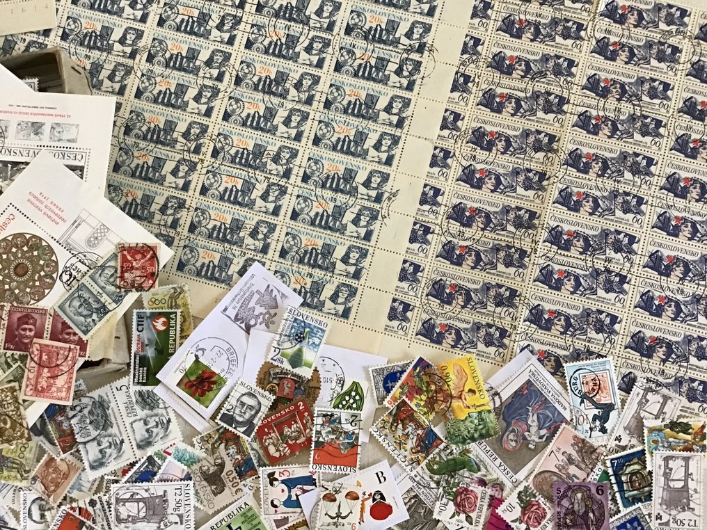 捷克斯洛伐克  - 来自私人财产的数百枚捷克斯洛伐克邮票，来自旧藏品 #2.1