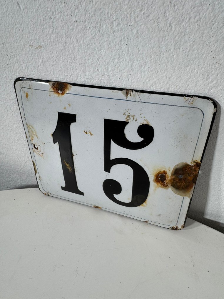 Targa 号码15 - 标志 - 金属, 搪瓷 #1.0