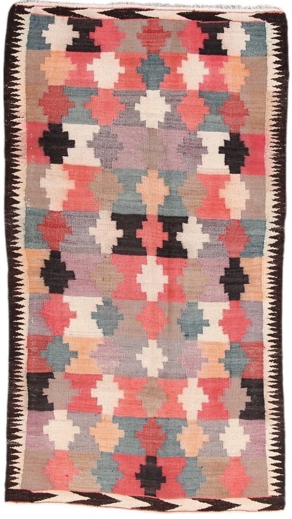 Kelim Modern Caucus Kilim - 复古的亚美尼亚艺术 - 凯利姆平织地毯 - 260 cm - 147 cm #1.0
