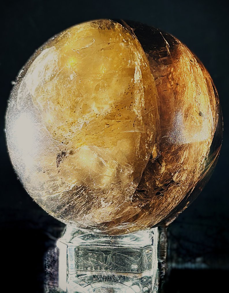 来自巴西的烟熏石英球体 Ø 80mm - 重背光- 710 g - (1) #2.1