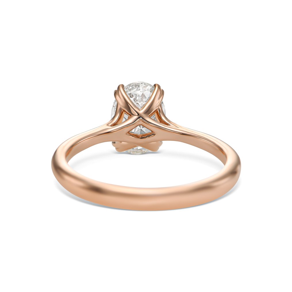 Δαχτυλίδι αρραβώνων - 14 καράτια Ροζ χρυσό -  1.50ct. tw. Διαμάντι (Φυσικό) #3.2