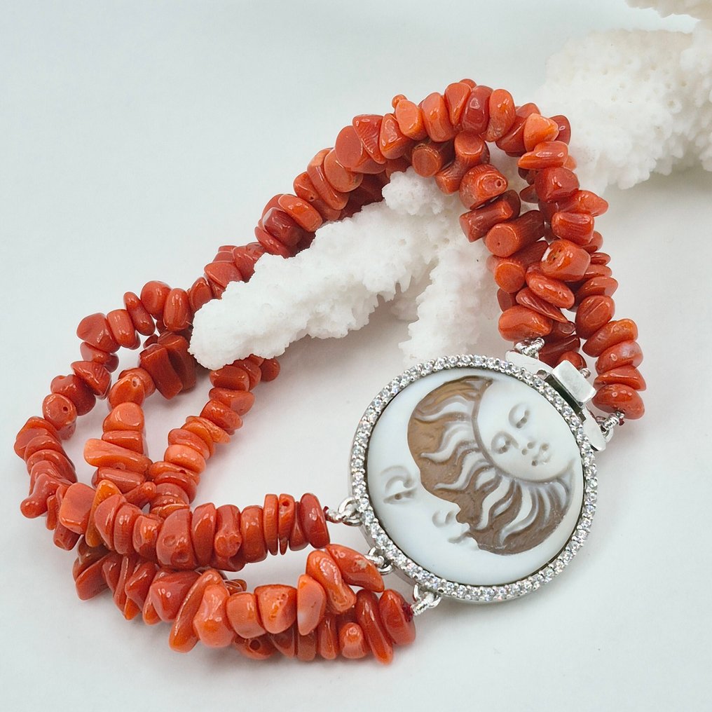 Corallo di sangue - Argento - Bracciale - CORALLO MEDITERRANEO #2.1