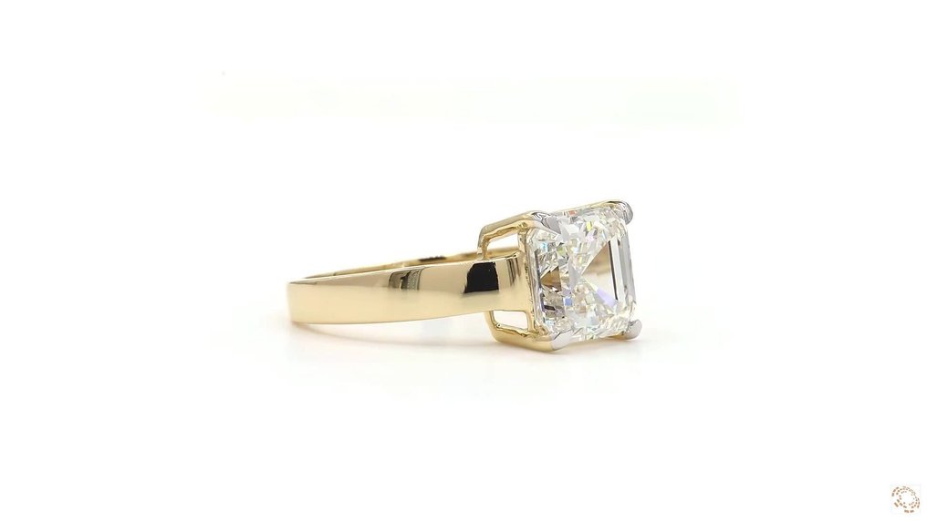 Ring - 18 karaat Geel goud - 3.50ct. tw. Diamant (Lab-grown) #4.3