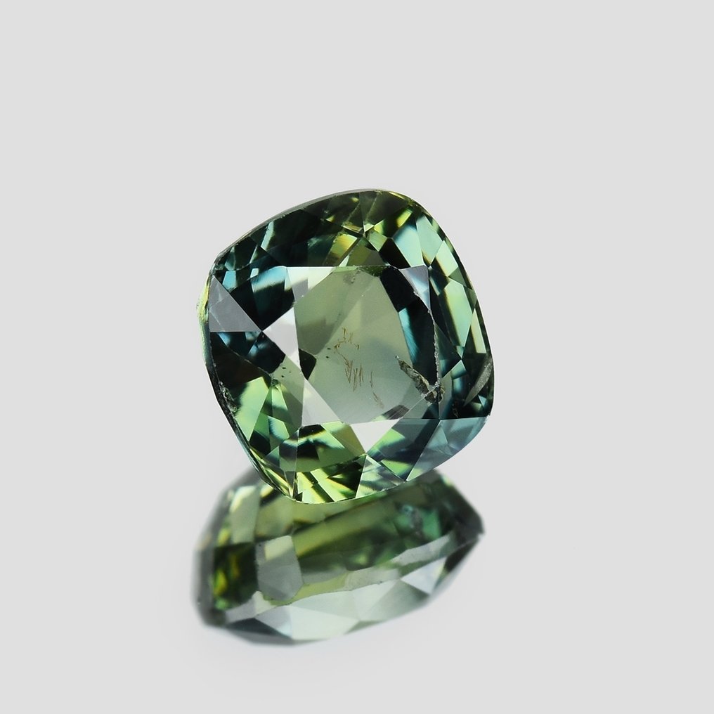 Fără preț de rezervă - 1 pcs Albastru, Verde Safir - 1.43 ct - Asociația internațională de pietre prețioase colorate (ICA GemLab) #1.0
