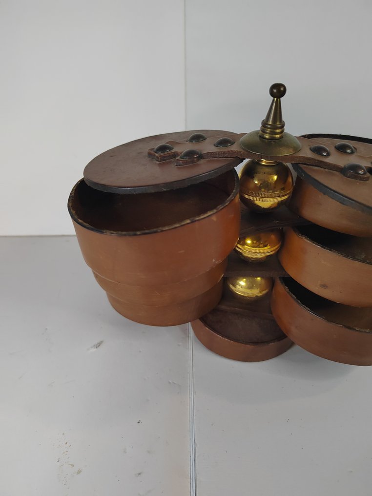 Schnupftabakdose - Leder - Leder-Tabakdose #1.0