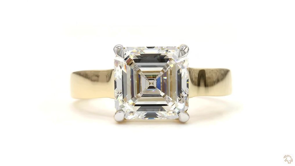 Ring - 18 karaat Geel goud - 3.50ct. tw. Diamant (Lab-grown) #1.0
