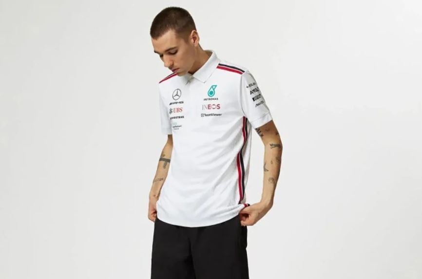Mercedes Official AMG Petronas F1 Team White Driver Polo M - Μπλούζα πόλο - New with tags #2.1