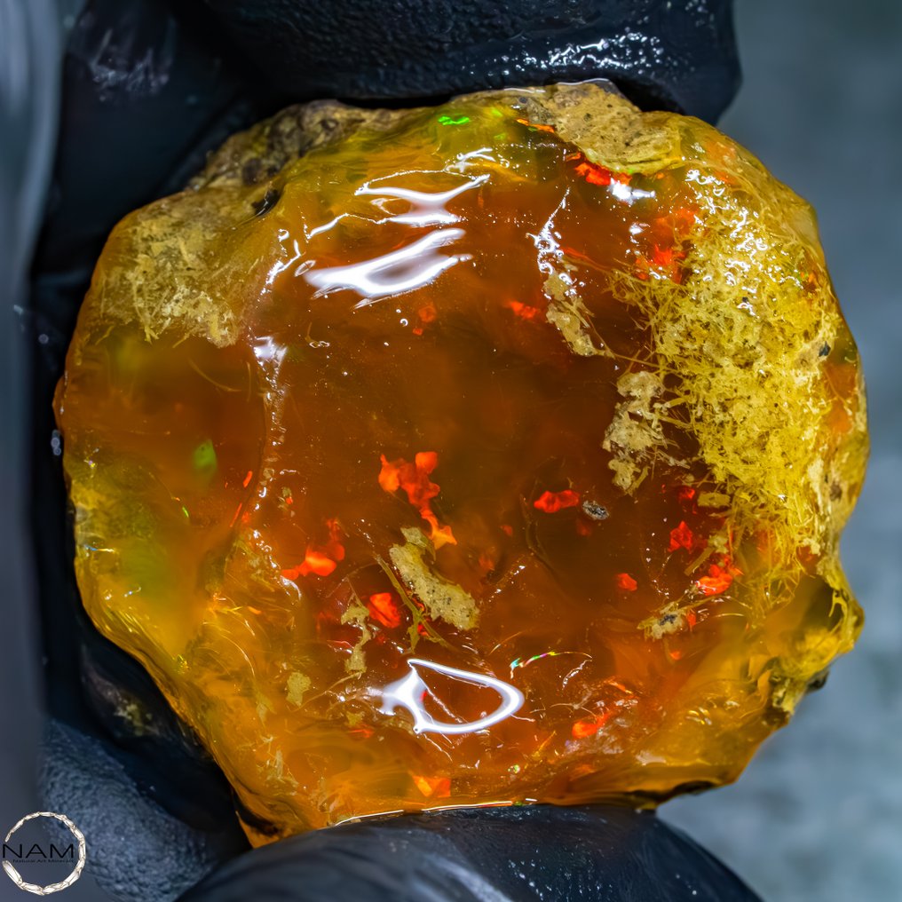 Sjælens ild – Den strålende crystal opal 122,75 karat- 24.55 g #2.1