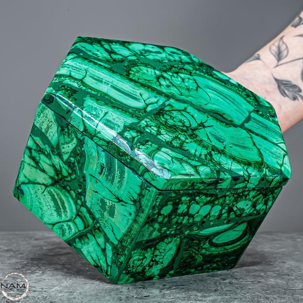 Φυσική σμαραγδί κοσμηματοθήκη Αριστούργημα της χειροτεχνίας- 1141.56 g #3.2