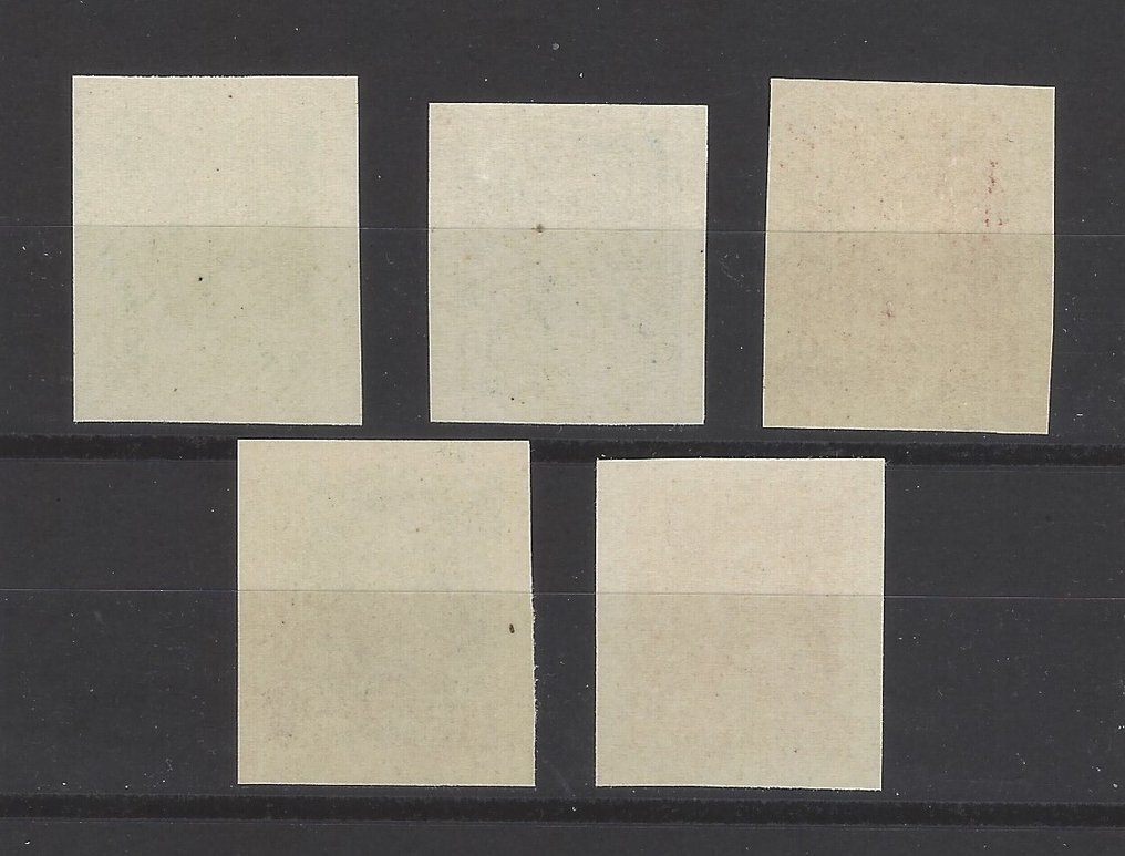 Espanha 1938 - Fernando 30 cts - erros de cor - Edifil 844Aes + 844Aecm + 844Aecd+844eca+844ecb #1.0