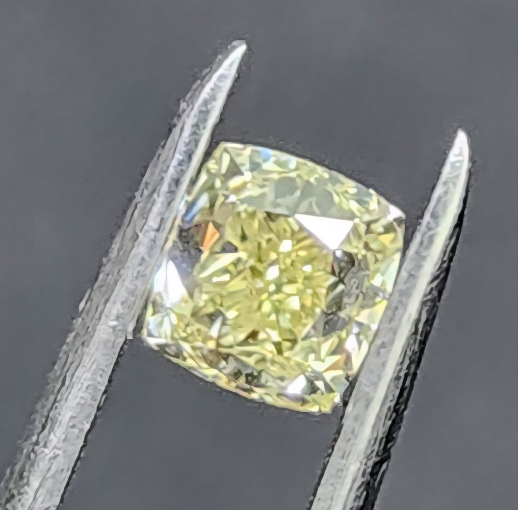 1 pcs Gyémánt (Természetes) - 1.00 ct - Párna - SI2 - Amerikai Gemmológiai Intézet (GIA) - Y - Z #1.0