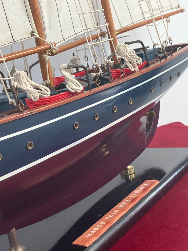 Ναυτικά αντικείμενα - zeilschip Marco Polo Tarente - Ξύλο, Βαμβάκι #4.3