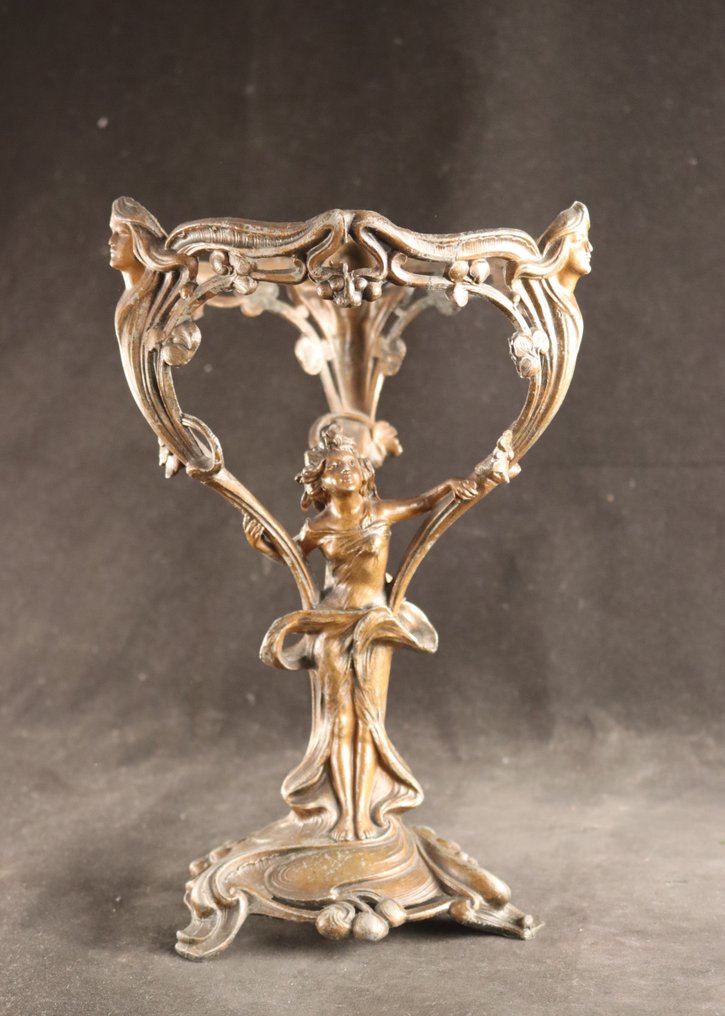 Art Nouveau - Lamp stand - Metal #1.0