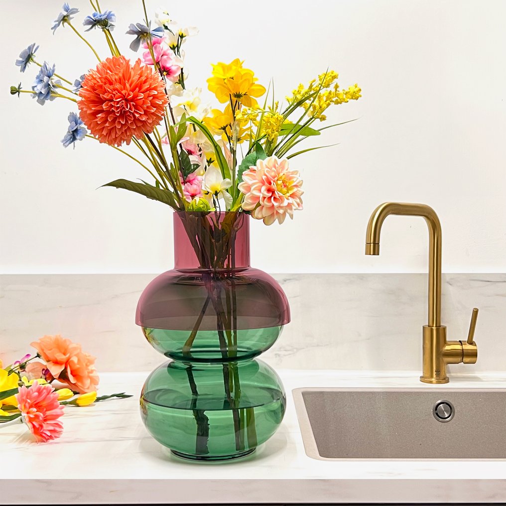 Cloudnola - Βάζο -  Cloudnola Supreme Bubble Vases Large σε ροζ και πράσινο - Χειροποίητα  - Γυαλί #3.2