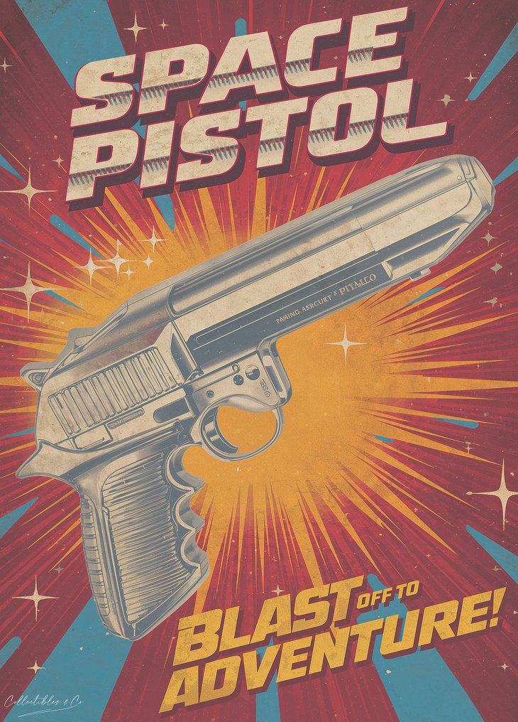 Collectibles & Co - '1970's' Style Toy Advertisement - “Space Pistol” by Collectibles & Co (1/5) #1.0