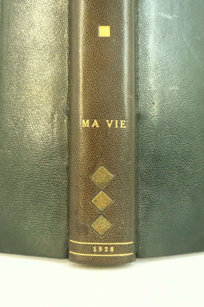 Isadora Duncan - Ma vie [reliure Art Deco mosaïquée ; ex. de tête num. sur pur fil ; Danse] - 1928 #2.1