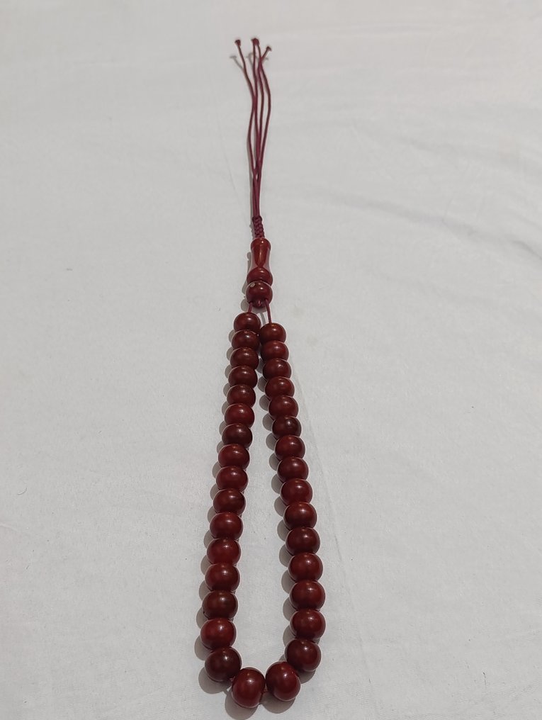  誦經念珠 - 琥珀 - 1970-1980 - 稀有的祈祷念珠  #1.0