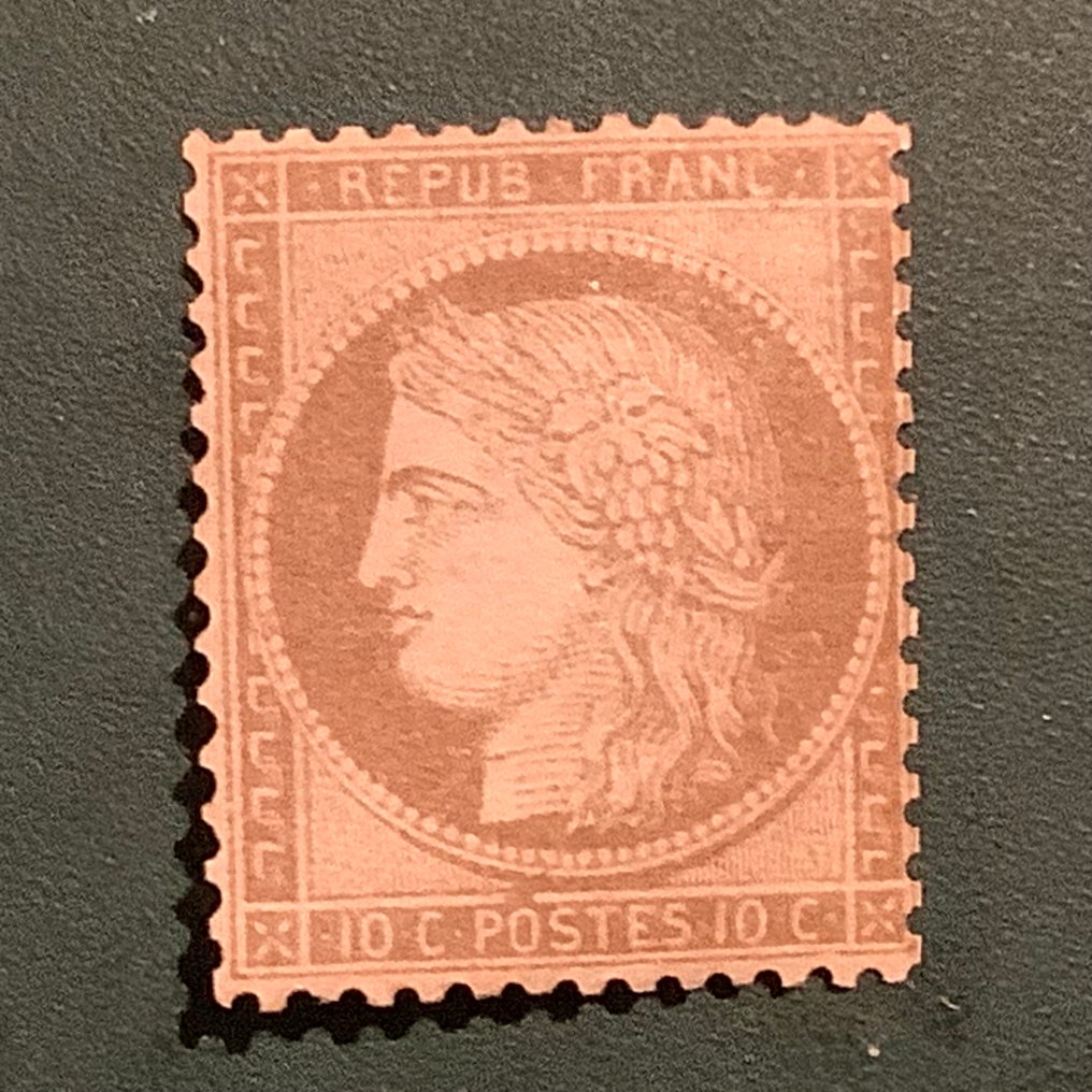 Franța 1873 - 10 cenți Ceres Dentelez - Yvert 58 #1.0