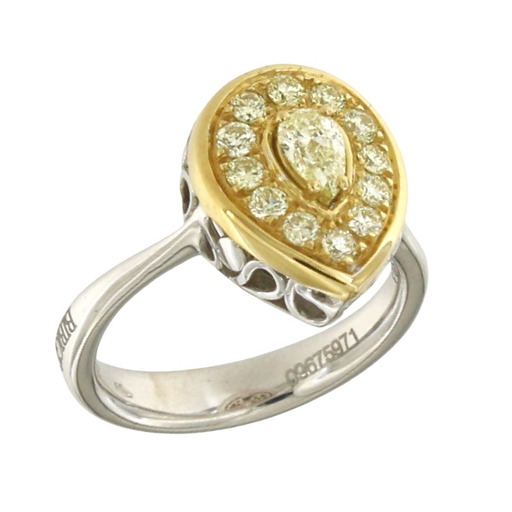 Bibigi - Δαχτυλίδι - 18 καράτια Κίτρινο χρυσό, Λευκός χρυσός -  0.68ct. tw. Διαμάντι (Φυσικού χρώματος)  - Διαμάντι #2.1