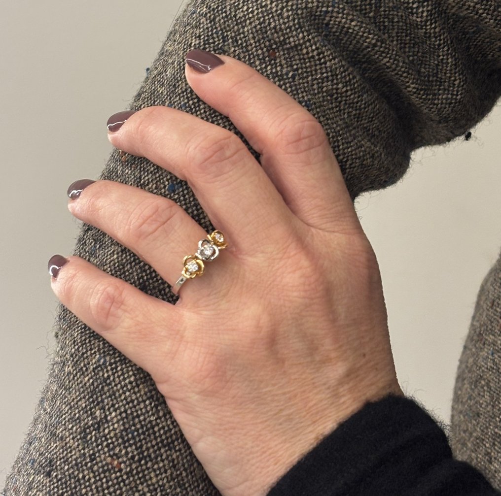 Δαχτυλίδι - 18 καράτια Λευκός χρυσός -  0.27ct. tw. Διαμάντι (Φυσικό)  #2.1