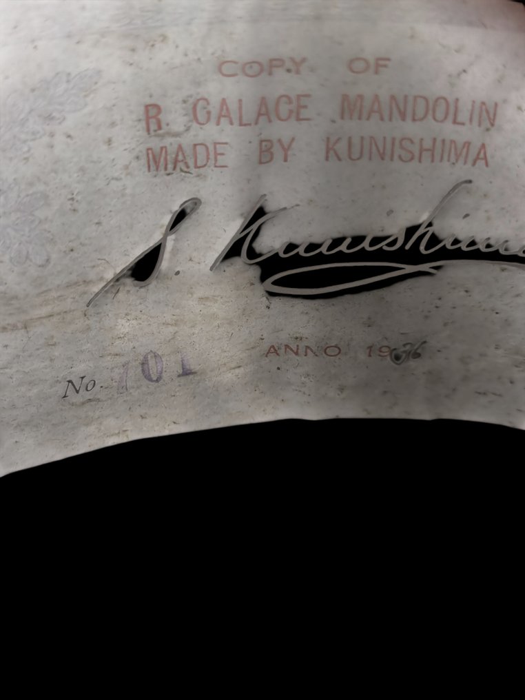 Kunischima - Raffaele Calace -  - Mandolin - Japán - 1936 #3.2