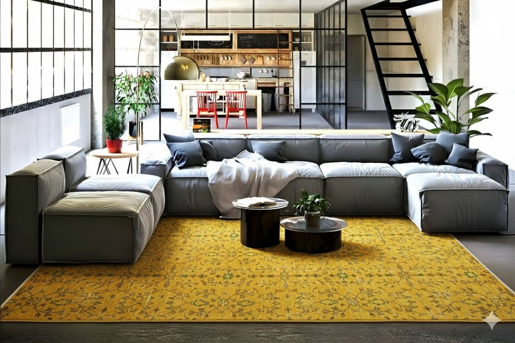 黄金 复古 - 小地毯 - 265 cm - 145 cm - 手工制作 - 证书 #3.2