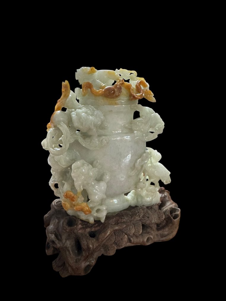 Potiche 5 draghi Giadeite - 硬石 - 中國 #1.0
