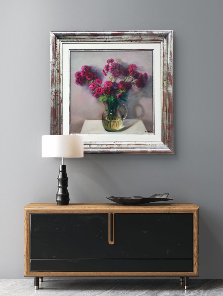 Luis Calvo Díez (1935–2021) - Ramo en jarrón transparente #2.1