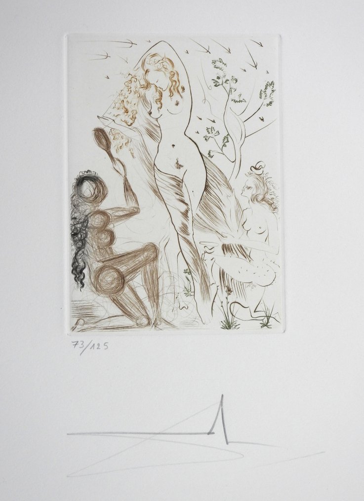 Salvador Dali (1904-1989) - Le Decameron - Blanchefleur #1.0