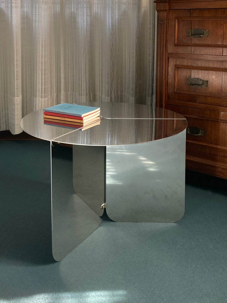 Matteo Giustozzi - Table basse - 120 - édition acier inoxydable poli - Acier inoxydable #4.3