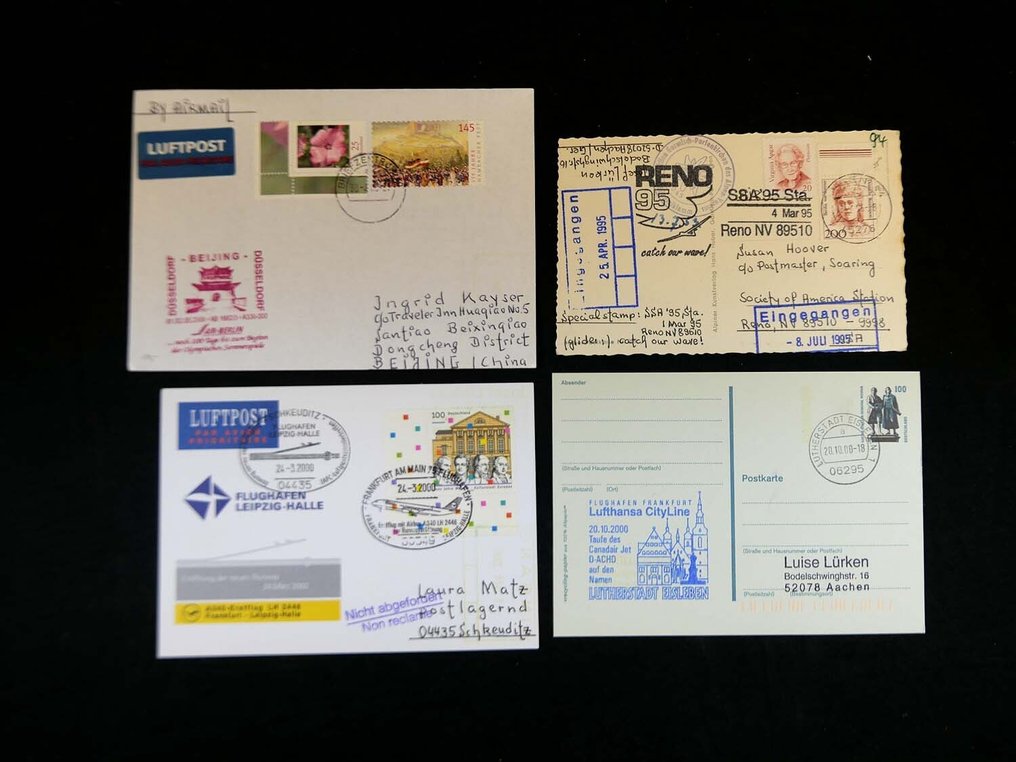 世界  - 德国及全球各地的航空/首次飞行证明，不同的公司 #4.3