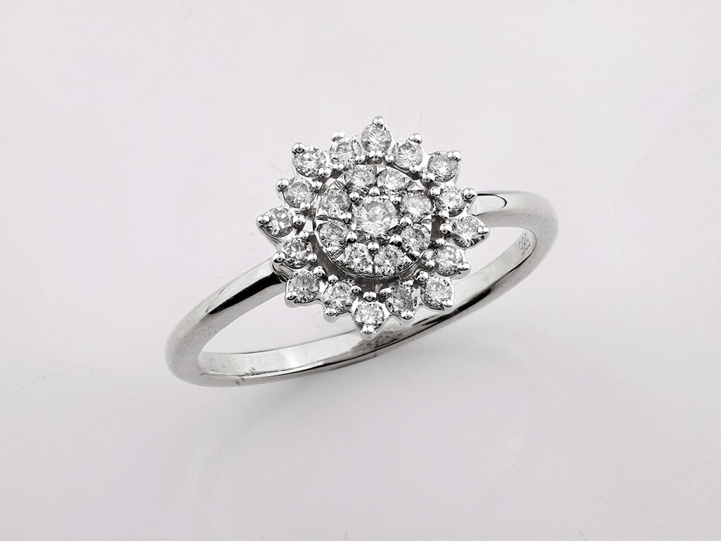 Δαχτυλίδι - 14 καράτια Λευκός χρυσός - 0.36ct. tw. Διαμάντι (Φυσικό) #2.1