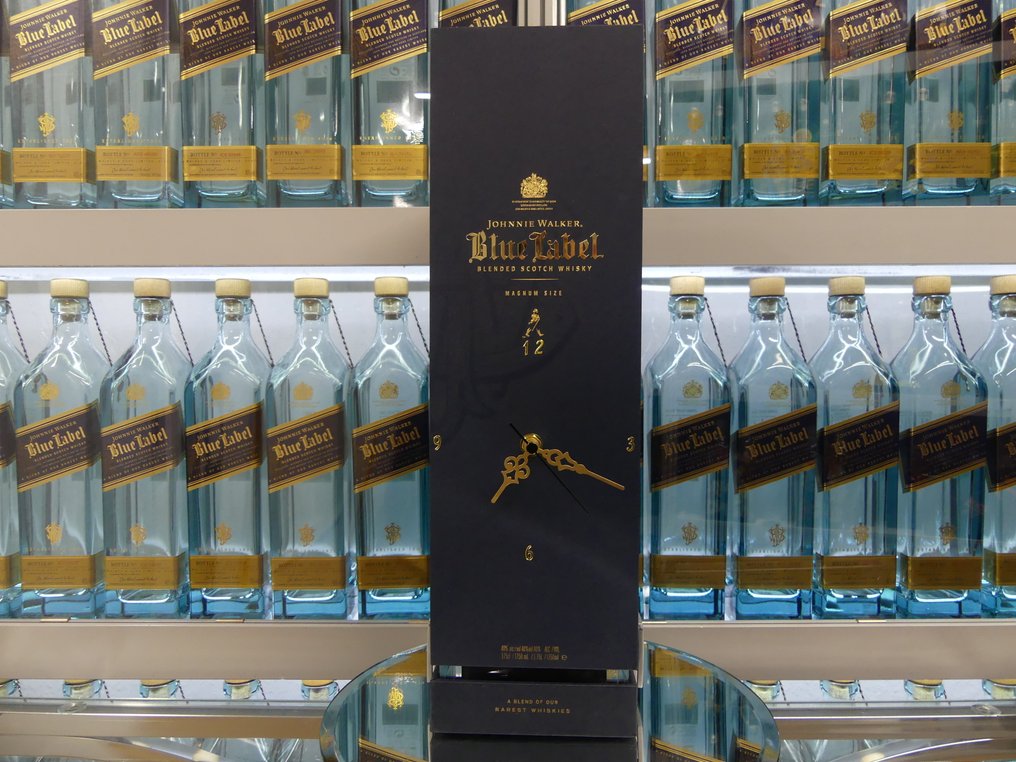 Johnnie Walker Blue Label Clock Display Stand (no bottle) - 44cm high, 13cm long, 13cm wide #2.1