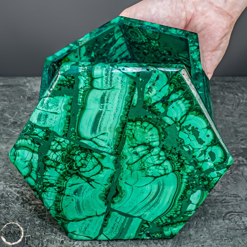 Φυσική σμαραγδί κοσμηματοθήκη Αριστούργημα της χειροτεχνίας- 1141.56 g #4.3