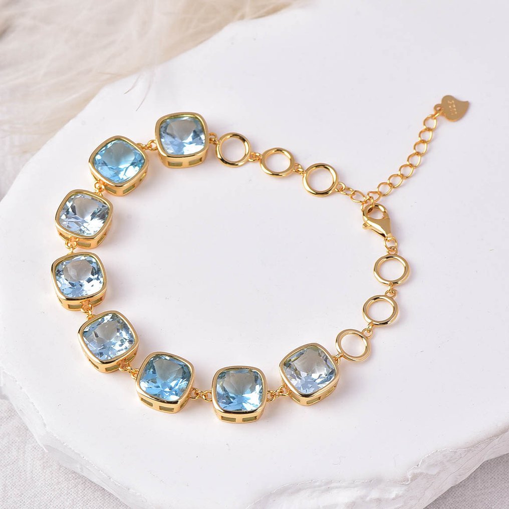 Senza Prezzo di Riserva - Bracciale Argento - Topaz - Certificato #1.0