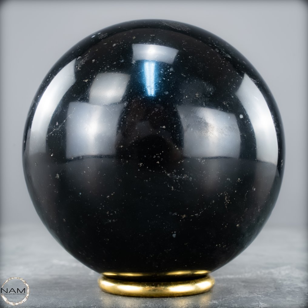 Naturlig sort tourmalin Sphere, fra Brasilien- 1297.36 g #1.0