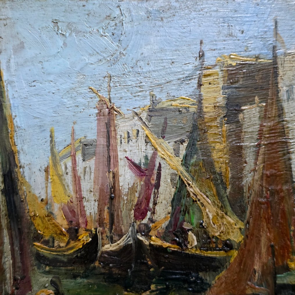 Giuseppe Solenghi (1879-1944) - Barche a Venezia #2.1