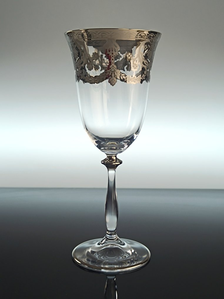 SECOLOVENTESIMO - Kielich (6) - Angela Venice Platinum - Kryształ, platino - Bohemian Crystal #2.1