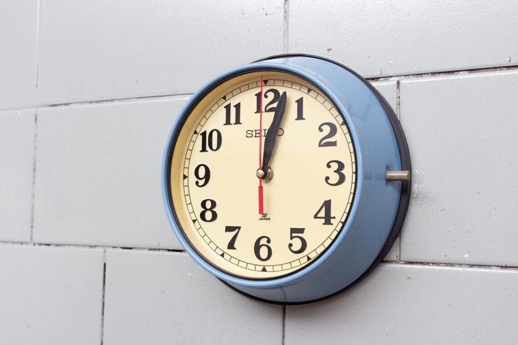 Ρολόι τοίχου - Seikosha CO. LTD Seiko -   Χάλυβας, Βακελίτης, Πλαστικό, Γυαλί - 1980-1990 #1.0