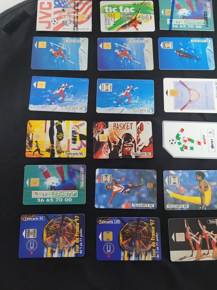 電話卡系列 - 42张法国电信电话卡中的稀有套装,其中3张带有Blister包装。 #3.2